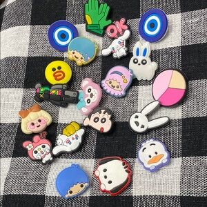 HUGE Anime Croc Charm character lot assorted 20 bunny kawaii